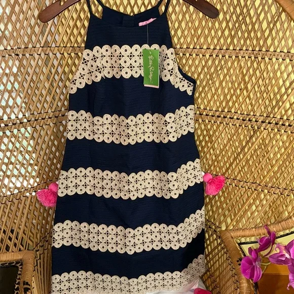 Lilly Pulitzer NWT Annabelle Shift True Navy $288 - Picture 8 of 12